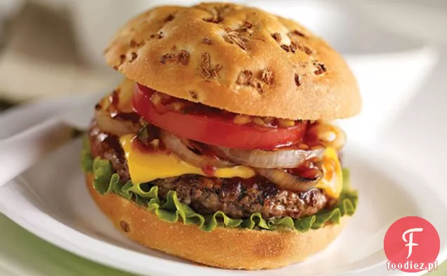 Obfity Amerykański Cheeseburger