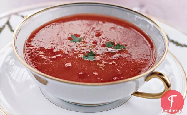 Ogrodowa zupa pomidorowa z kminkiem