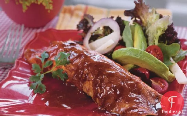 Enchiladas z kurczakiem i czarną fasolą