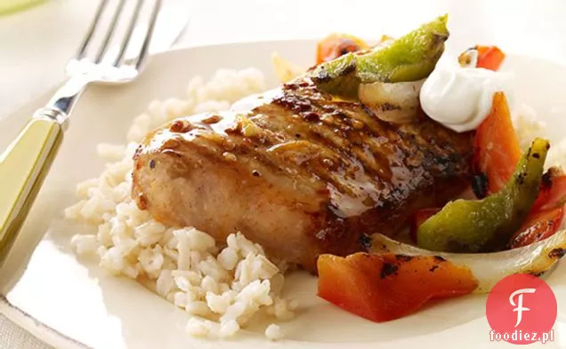 Grillowany Pomarańczowy Chipotle Wieprzowina & Brązowy Ryż
