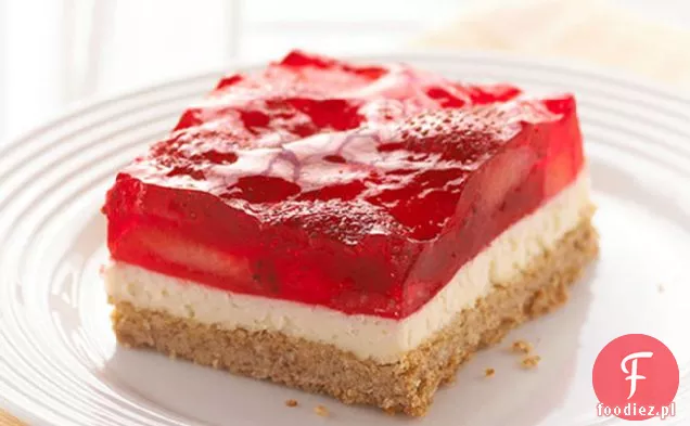Strawberry-Precel Sałatka Deser Kwadraty