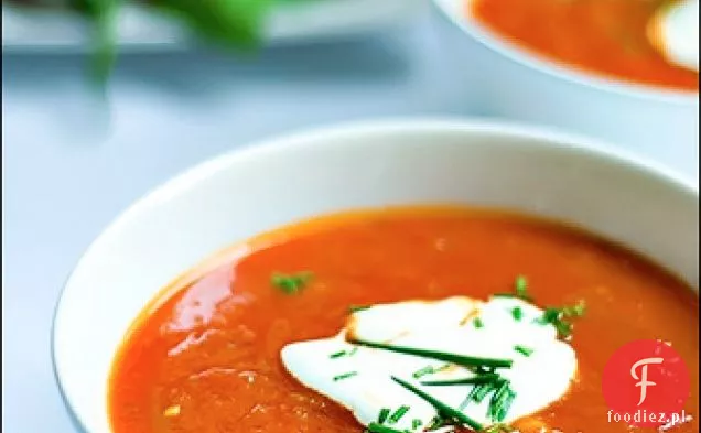 Pieczona Zupa Pieprzowo-Pomidorowa