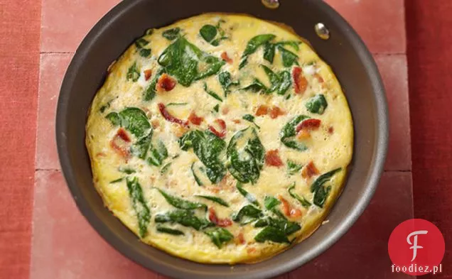 Szybka, Czteroskładnikowa Frittata Szpinakowa
