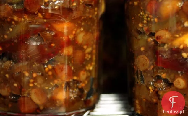 Chutney z zielonych pomidorów i jabłek
