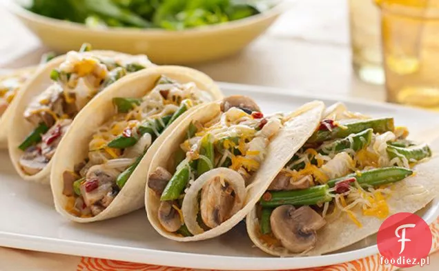 Green Bean & Mushroom Tacos