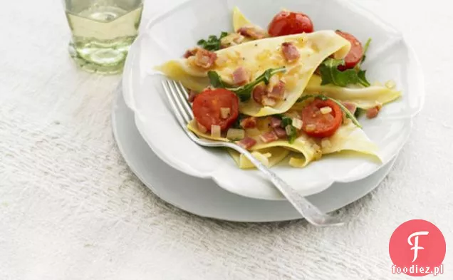 Italiano Ravioli z pomidorem i boczkiem