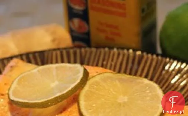 Imbir i limonka łosoś
