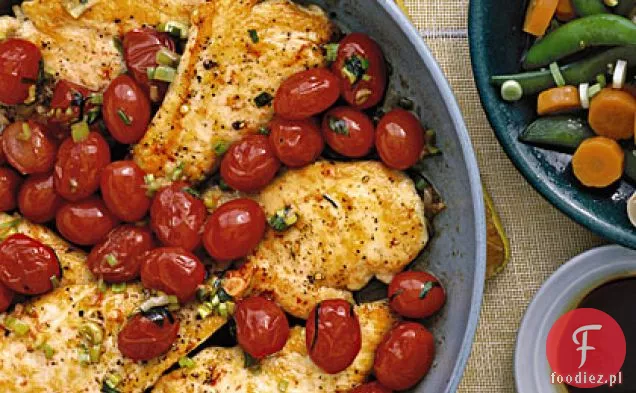 Kotlety z kurczaka z pomidorami Sauté