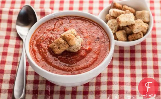 Zupa Pomidorowa Z Pieczoną Czerwoną Papryką