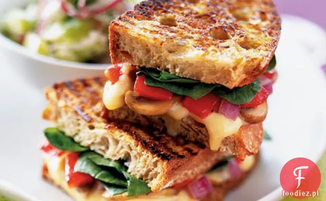Panini z Podsmażonymi grzybami i Gruyère