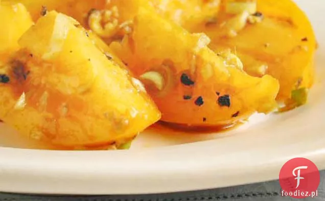 Żółte pomidory w sosie balsamicznym Vinaigrette