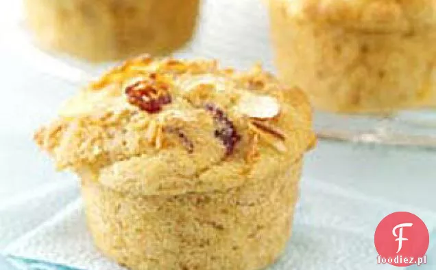 Niskotłuszczowe Muffinki Żurawinowo-Pomarańczowe