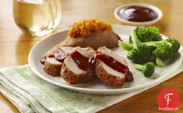 Polędwiczki wieprzowe czosnkowe z sosem Barbecue