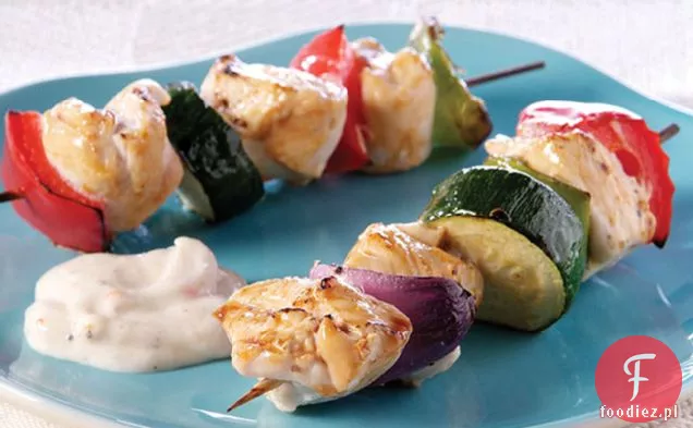 Pikantny Grillowany Kurczak Kabobs