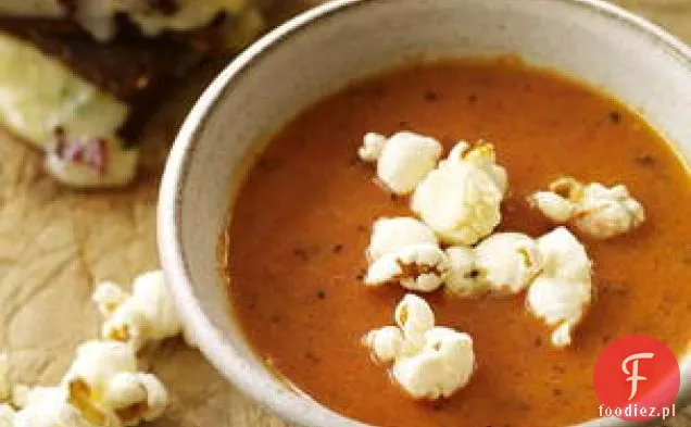 Zupa Pomidorowa Dymna Z Mini Grillowanym Serem Sammies