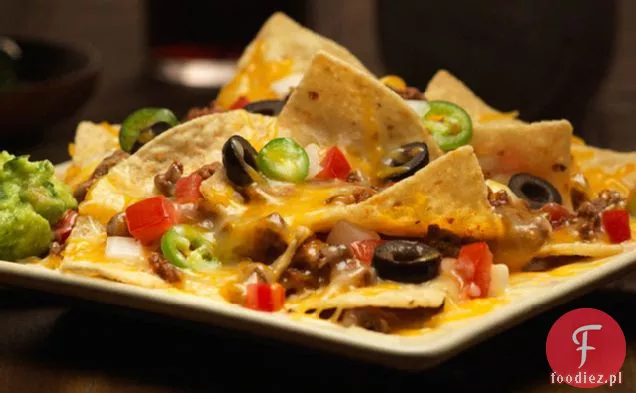 Nachos z serową wołowiną