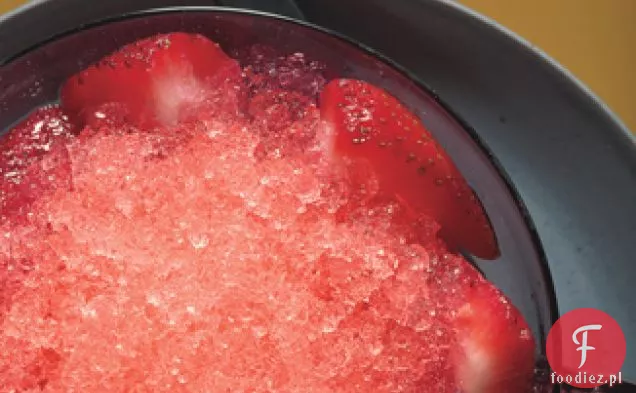 Arbuzowa Granita Z Piernikowymi Truskawkami