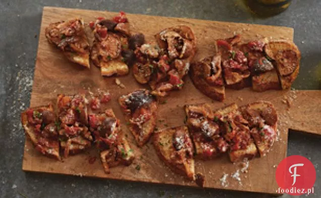 Parmezan Bruschetta z pieczarkami Ragu