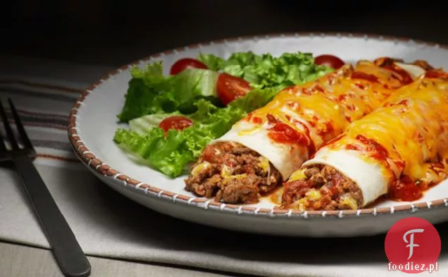 Serowe Mielone Enchiladas Wołowe