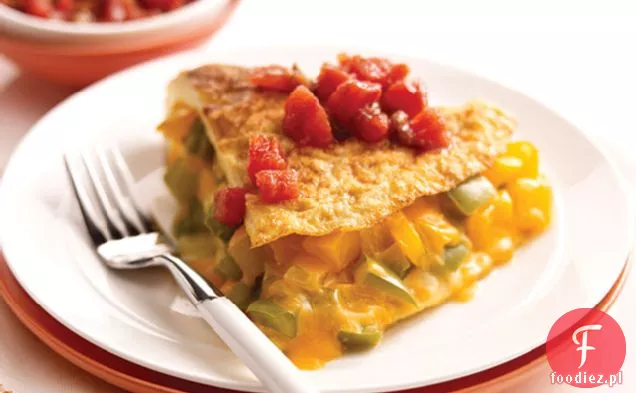 Omlet Z Serem I Papryką