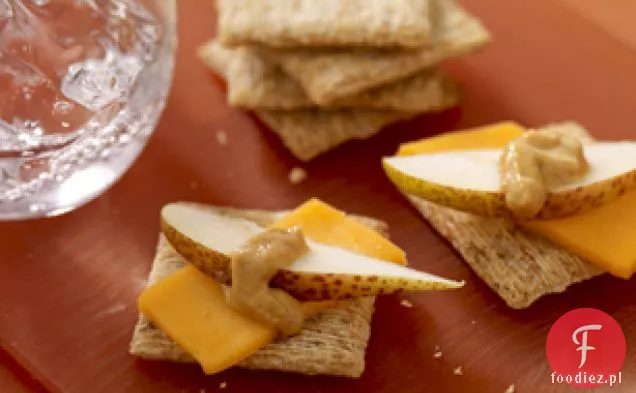 Słodkie Dijon Cheddar & Pear Snacks
