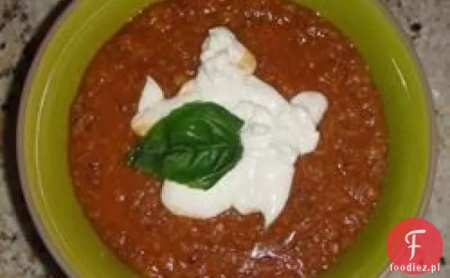 Pikantna Zupa pomidorowo-Soczewicowa