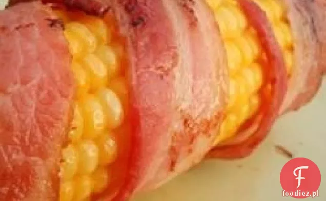 Kukurydza z boczkiem i chili w proszku