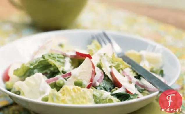 Sałatka rzymska z Edamame i kremowy rogaty Melon Dressing