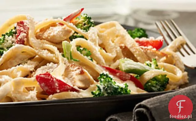 Kremowy Włoski Kurczak Fettuccine