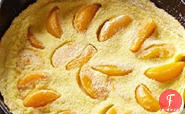 Brzoskwiniowe Holenderskie dziecko z kompot jagodowy