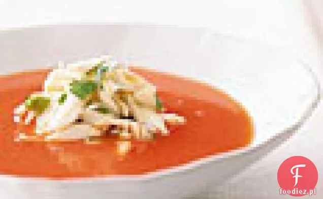 Tajska zupa arbuzowa z krabem
