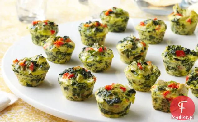 Mini Szpinak-Karczoch Frittatas