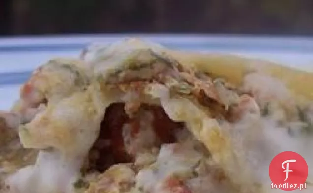 Łatwa Lasagna szpinakowa z białym sosem
