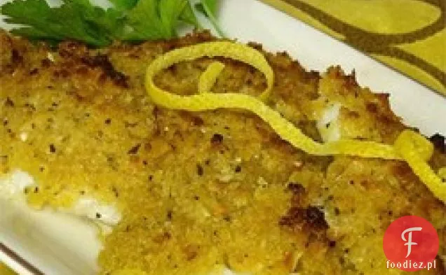 Pieczona flądra z Panko i parmezanem