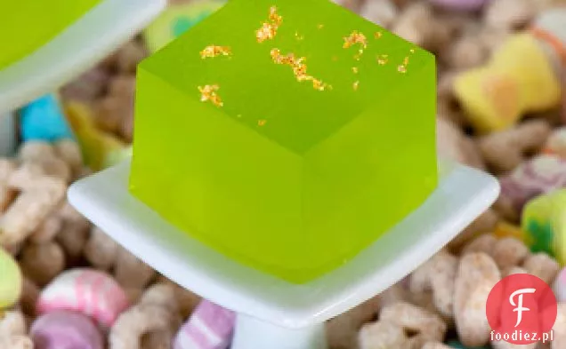 Pear Melon Martini Jelly Shot (aka Lucky-tini)