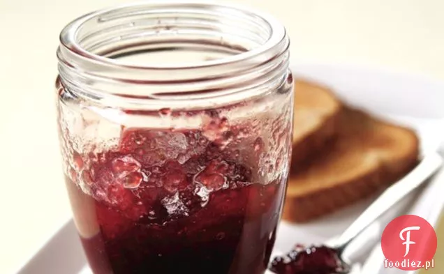 Jasne.Galaretka za mniej lub bez cukru-wiśniowy dżem z zamrażarki