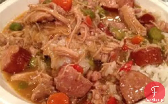 Cajun kurczak i kiełbasa Gumbo