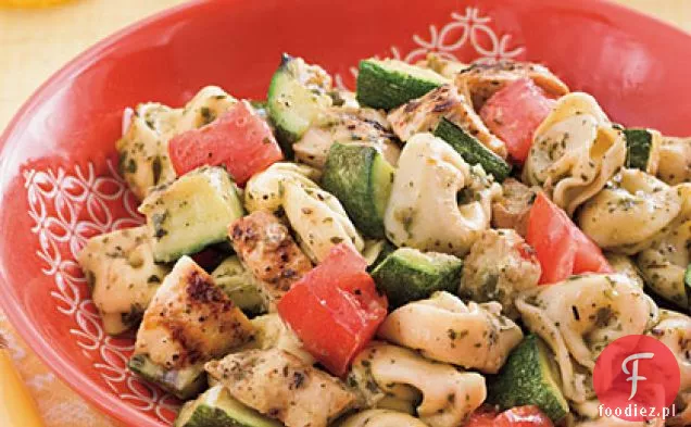 Tortellini z grilla z kurczakiem i warzywami