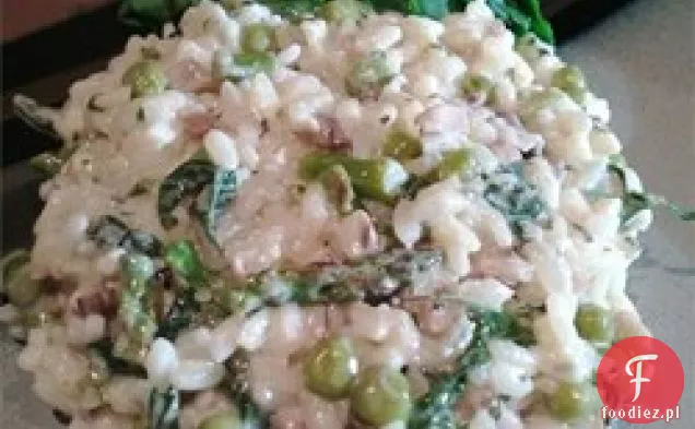 Brokułowe Risotto ze śmietaną i cytryną