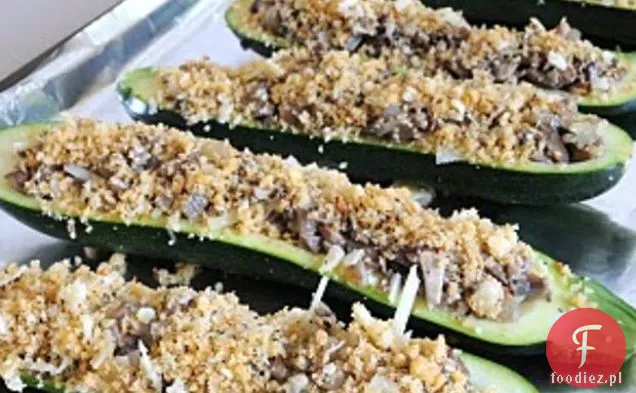 Cukinia Faszerowana Grzybami Z Polewą Parmezan Panko