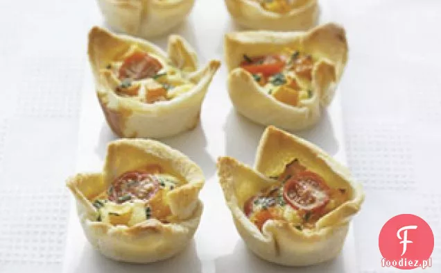 Squash & Cherry Tomato Quiche Cup