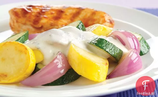 Cukinia z sosem Parmezanowym