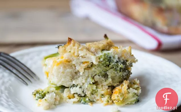 Crustless Brokuły Quiche