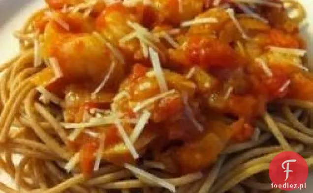 Krewetki z pikantnym sosem pomidorowym