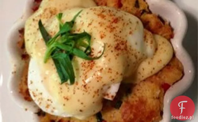 Pikantny Boczek I Krab Budyń Chlebowy Benedict