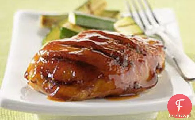 Słodki i pikantny kurczak z grilla
