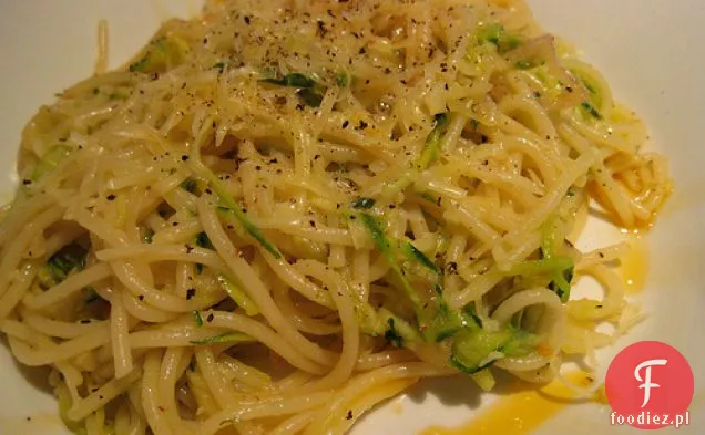 Cukinia Cytryna Czosnek Spaghetti