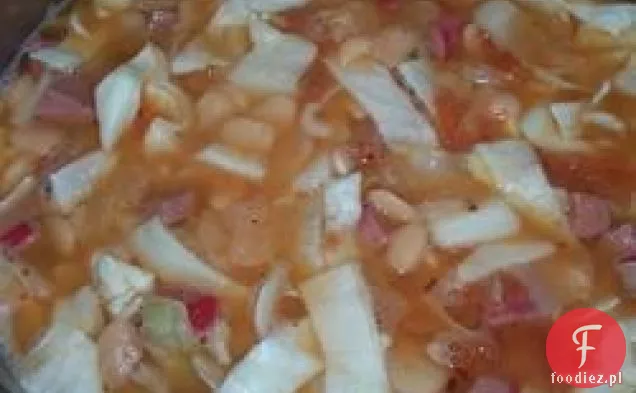 Bdukes Lima fasola, kapusta i wędzona kiełbasa