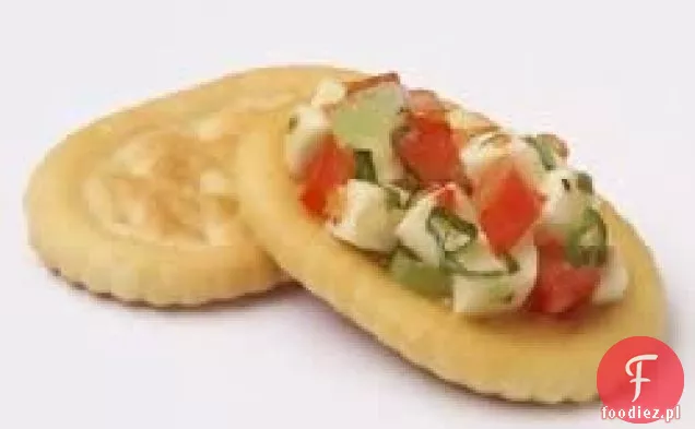 Świeża Mozzarella, bazylia i pomidory na Topperach Town House™