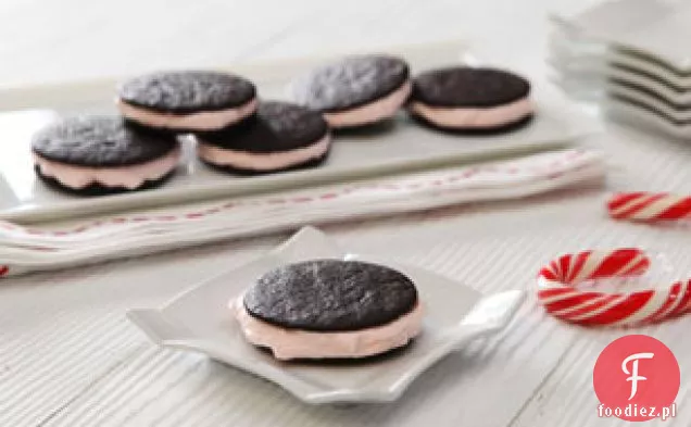 Peppermint-Fudge Sandwich Cookies